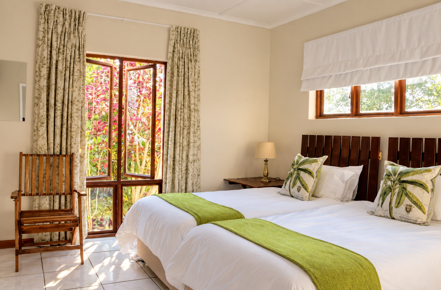 Deluxe twin room with garden views