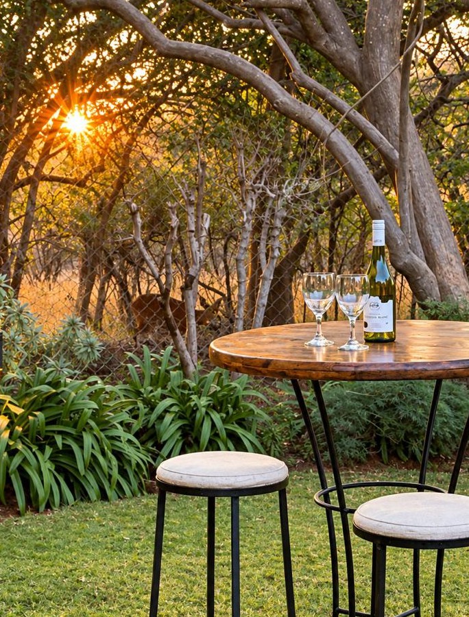 Sunset in the garden