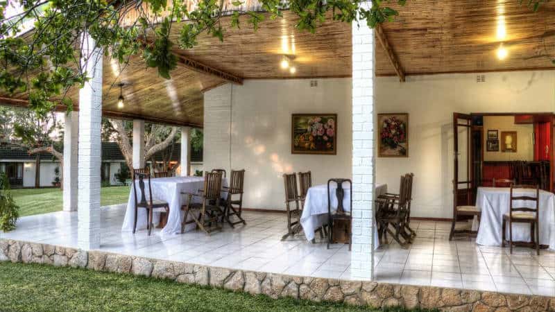 Verandah dining area